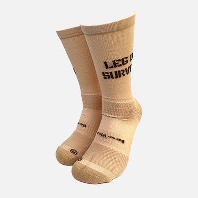 CHAUSSETTE "LEG DAY SURVIVOR" - Beige